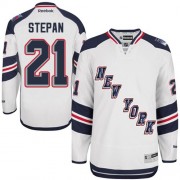 Men's Reebok New York Rangers 21 Derek Stepan White 2014 Stadium Series Jersey - Authentic
