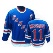 Men's CCM New York Rangers 11 Mark Messier Royal Blue Throwback Jersey - Premier