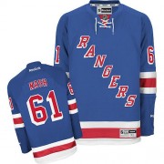 Men's Reebok New York Rangers 61 Rick Nash Royal Blue Home Jersey - Authentic