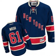 Men's Reebok New York Rangers 61 Rick Nash Navy Blue Third Jersey - Premier