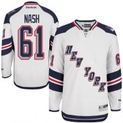 Men's Reebok New York Rangers 61 Rick Nash White 2014 Stadium Series Jersey - Authentic