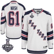 Men's Reebok New York Rangers 61 Rick Nash White 2014 Stadium Series 2014 Stanley Cup Jersey - Authentic