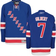 Men's Reebok New York Rangers 7 Rod Gilbert Royal Blue Home Jersey - Authentic