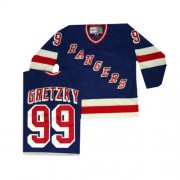 Men's CCM New York Rangers 99 Wayne Gretzky Royal Blue Throwback Jersey - Premier