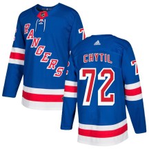 Men's Adidas New York Rangers Filip Chytil Royal Blue Home Jersey - Authentic