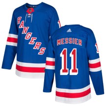 Men's Adidas New York Rangers Mark Messier Royal Blue Home Jersey - Authentic