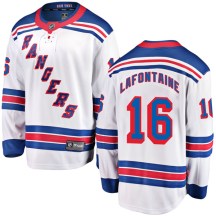 Men's Fanatics Branded New York Rangers Pat Lafontaine White Away Jersey - Breakaway
