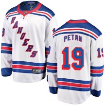 Men's Fanatics Branded New York Rangers Nic Petan White Away Jersey - Breakaway