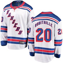 Men's Fanatics Branded New York Rangers Luc Robitaille White Away Jersey - Breakaway