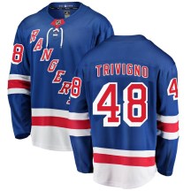 Men's Fanatics Branded New York Rangers Bobby Trivigno Blue Home Jersey - Breakaway
