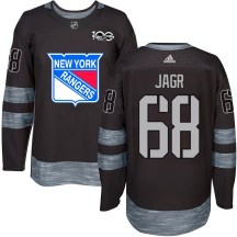 Men's New York Rangers Jaromir Jagr Black 1917-2017 100th Anniversary Jersey - Authentic