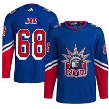 Men's Adidas New York Rangers Jaromir Jagr Royal Reverse Retro 2.0 Jersey - Authentic