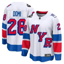 Men's Fanatics Branded New York Rangers Tie Domi White 2024 Stadium Series Jersey - Breakaway