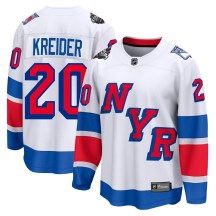 Men's Fanatics Branded New York Rangers Chris Kreider White 2024 Stadium Series Jersey - Breakaway