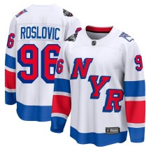 Men's Fanatics Branded New York Rangers Jack Roslovic White 2024 Stadium Series Jersey - Breakaway