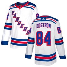 Men's Adidas New York Rangers Adam Edstrom White Jersey - Authentic