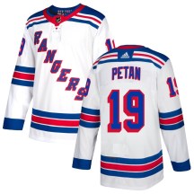 Men's Adidas New York Rangers Nic Petan White Jersey - Authentic