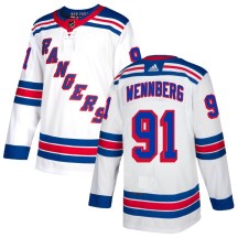 Men's Adidas New York Rangers Alex Wennberg White Jersey - Authentic