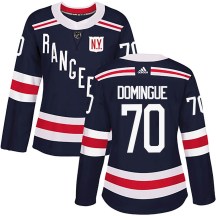 Women's Adidas New York Rangers Louis Domingue Navy Blue 2018 Winter Classic Home Jersey - Authentic