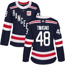 Women's Adidas New York Rangers Bobby Trivigno Navy Blue 2018 Winter Classic Home Jersey - Authentic
