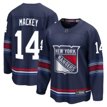Youth Fanatics Branded New York Rangers Connor Mackey Navy Breakaway Alternate Jersey - Premier