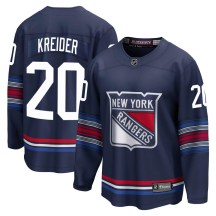 Men's Fanatics Branded New York Rangers Chris Kreider Navy Breakaway Alternate Jersey - Premier
