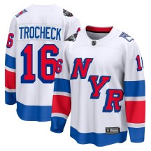 Men's Fanatics Branded New York Rangers Vincent Trocheck White 2024 Stadium Series Jersey - Breakaway